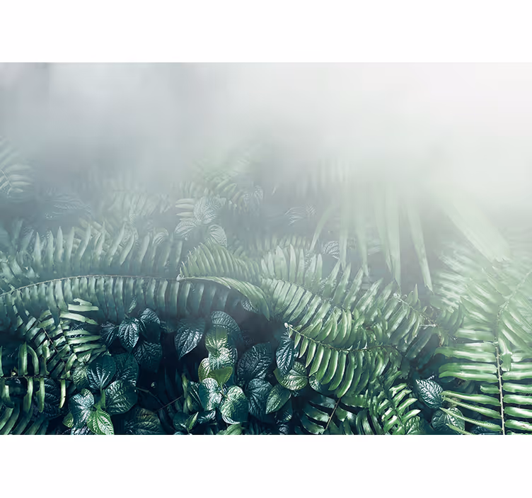 Mural de naturaleza paisaje de vegetación viva - TenVinilo