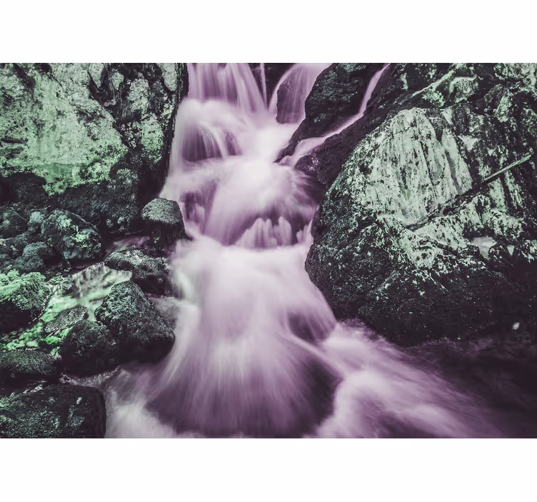 Fotomural de cascada Cascada brillante - TenVinilo