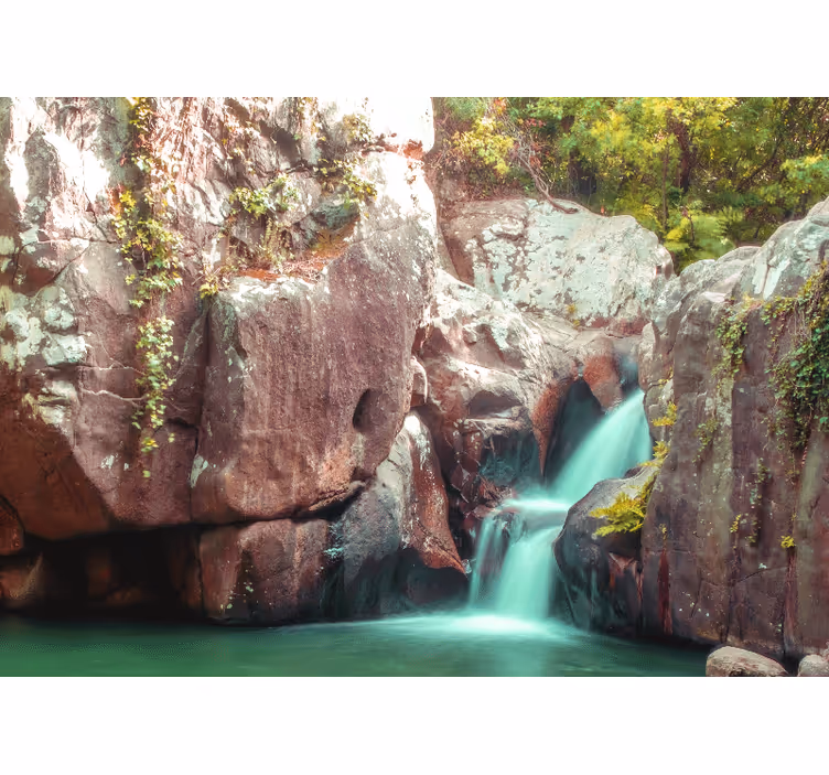 Mural de naturaleza cascada tranquila - TenVinilo
