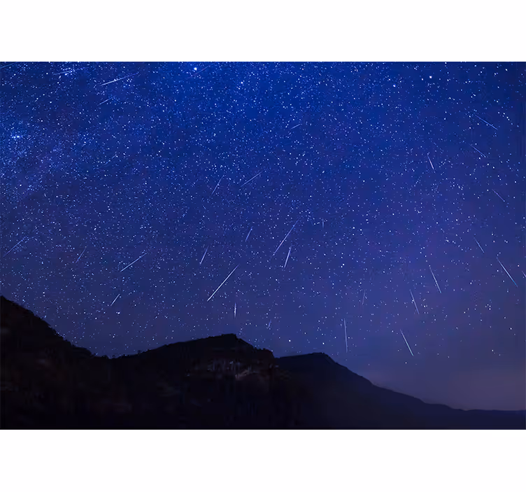 Fotomural espacio Estrellas fugaces en el lugar - TenVinilo