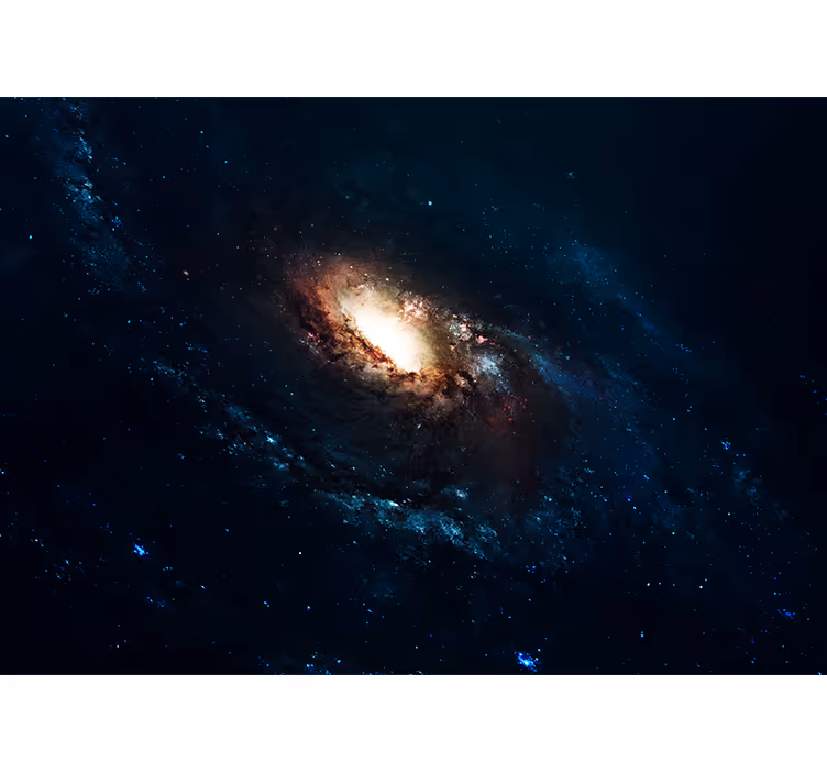 Mural del espacio diseño de remolino galáctico - TenVinilo