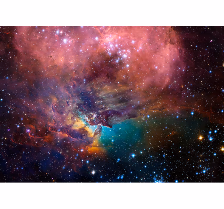 Mural del espacio escena de nebulosa cósmica - TenVinilo