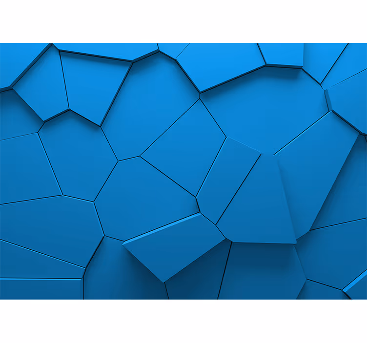 Mural de textura patrón geométrico azul - TenVinilo