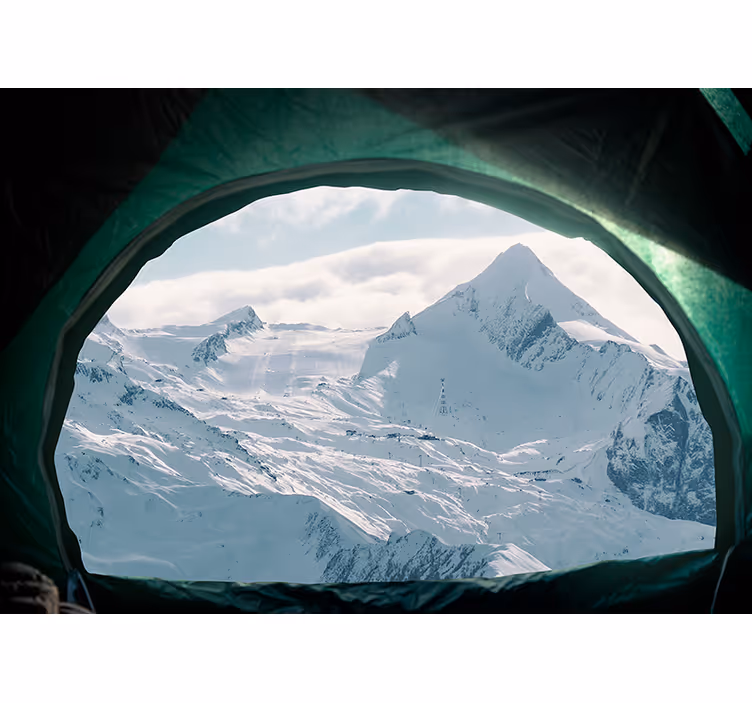 Mural de montañas picos nevados majestuosos - TenVinilo