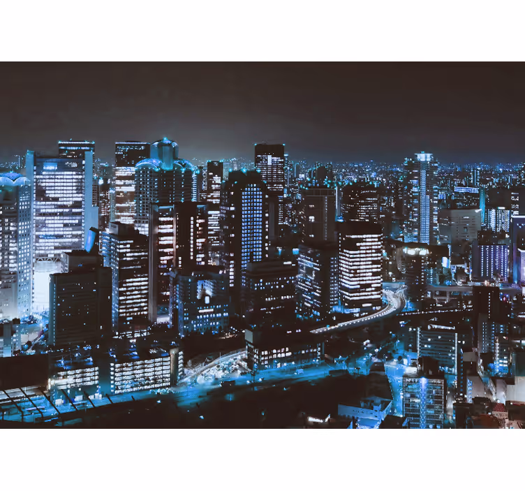 Mural para salón Hermoso paisaje nocturno - TenVinilo