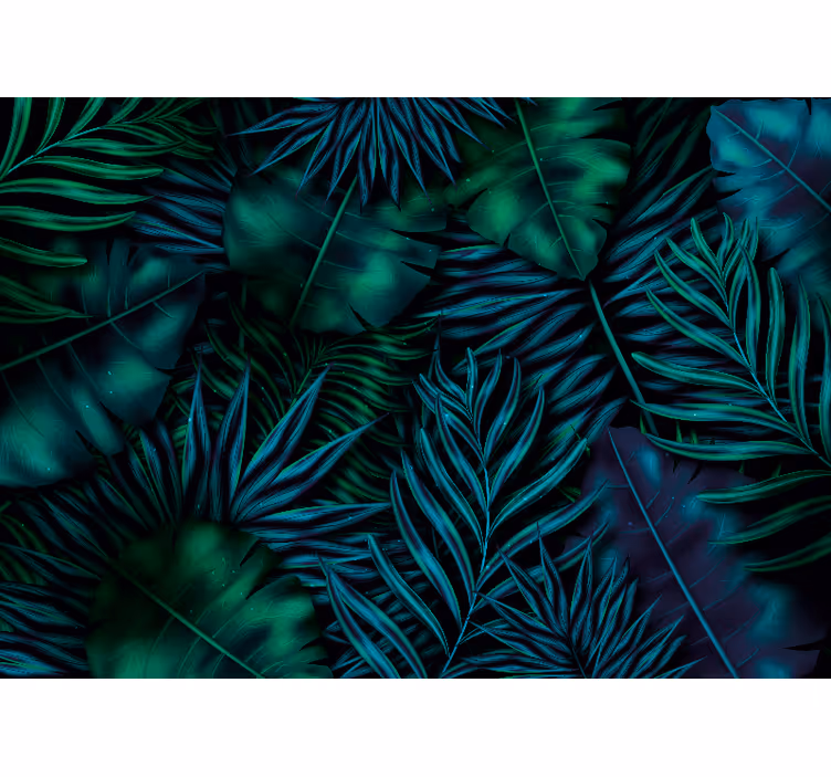 Fotomural naturaleza Hojas verdes brillantes - TenVinilo