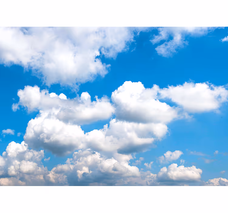 Fotomural cielo Hermoso cielo azul con nubes - TenVinilo