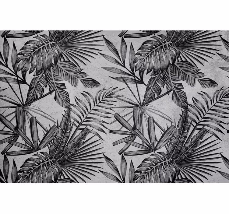 Fotomural baño plantas concretas - TenVinilo