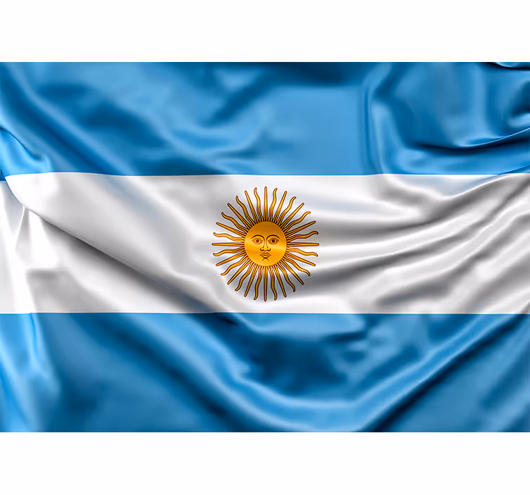 Fotomural ciudad bandera argentina - TenVinilo