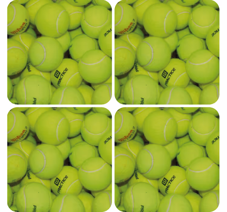Posavasos modernos pelotas de tenis - TenVinilo