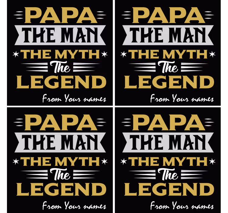 Posavasos con frases mito y leyenda del papa - TenVinilo
