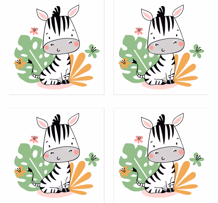 Posavasos frikis personaje de cebra lindo - TenVinilo