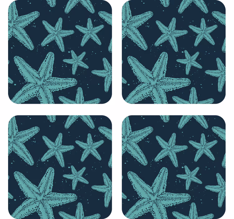 Posavasos frikis con superficie estampada de estrellas - TenVinilo