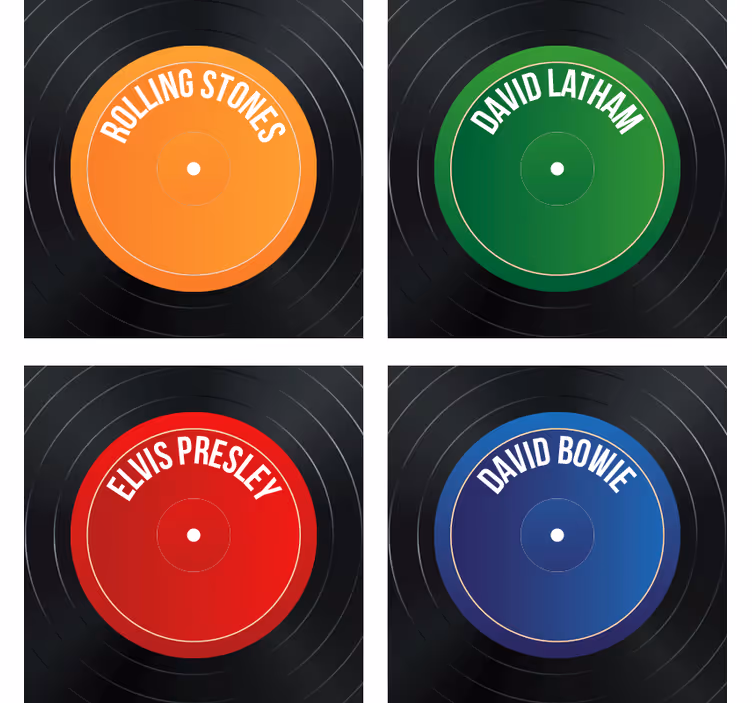 Posavasos con foto Disco de época - TenVinilo