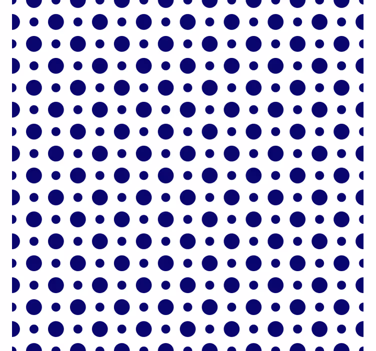 Posavasos moderno Patrón de círculos blancos azules - TenVinilo