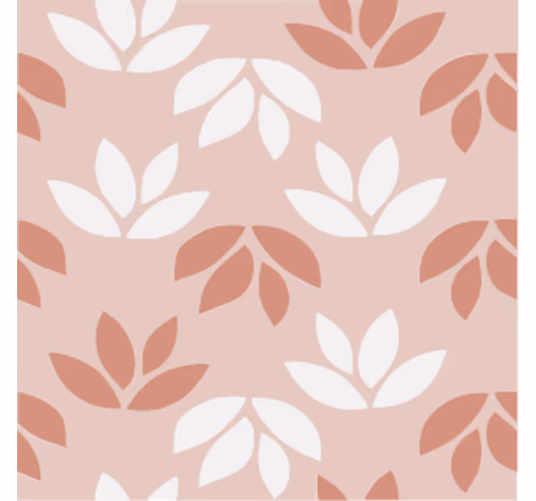 Posavasos vintage Posavasos rosa hoja floral rosa - TenVinilo