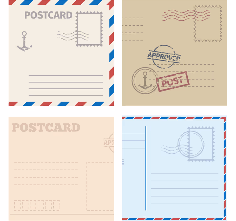 Posavasos moderno diseño de tarjeta vintage - TenVinilo