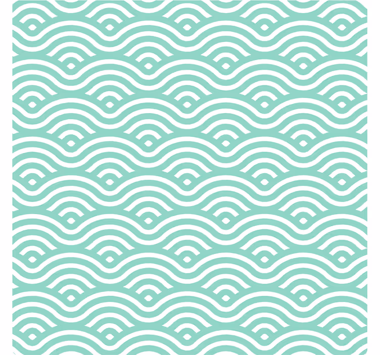Posavasos azulejo Pequeña ronda verde - TenVinilo