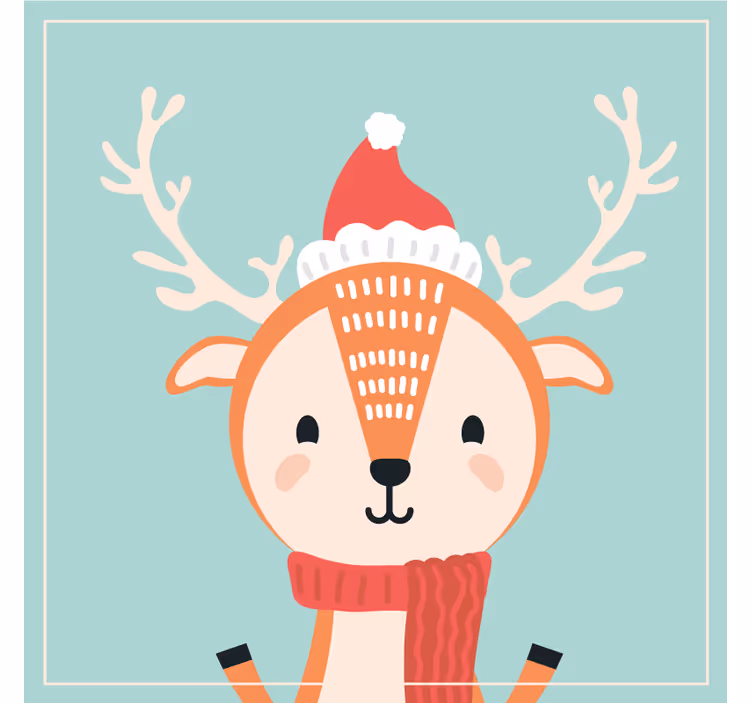 Posavasos navideño Reno bebé - TenVinilo