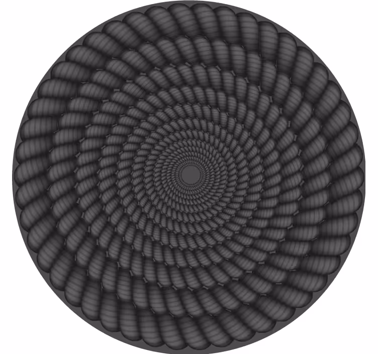 Posavasos patrón espiral redondo - TenVinilo