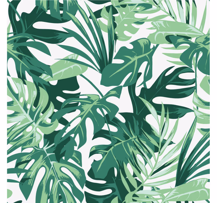 Posavasos inspiración hoja tropical - TenVinilo