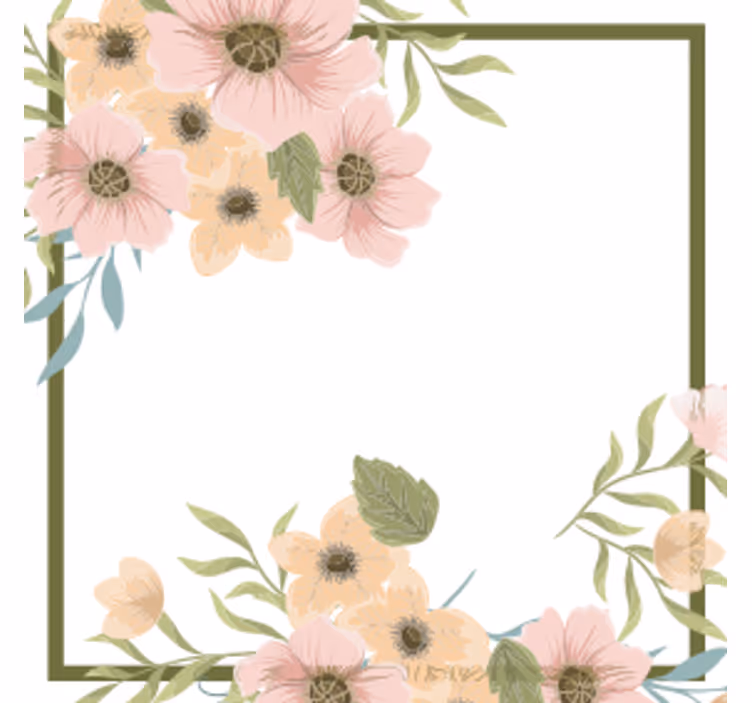 Posavasos de flores de flores de laurel - TenVinilo
