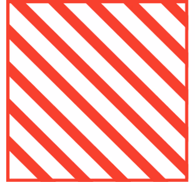 Posavasos navideño Diseño de rayas diagonales - TenVinilo