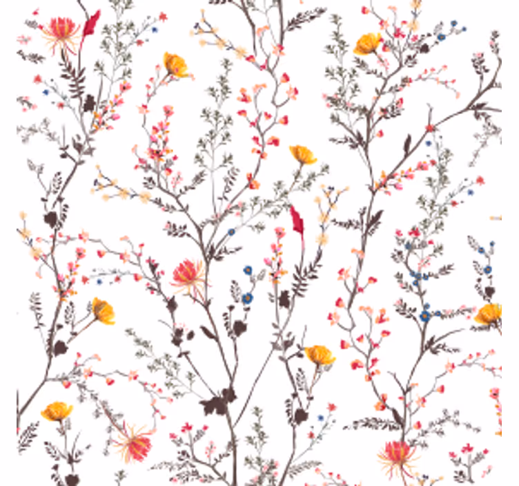 Posavasos diseño de ramas florales - TenVinilo