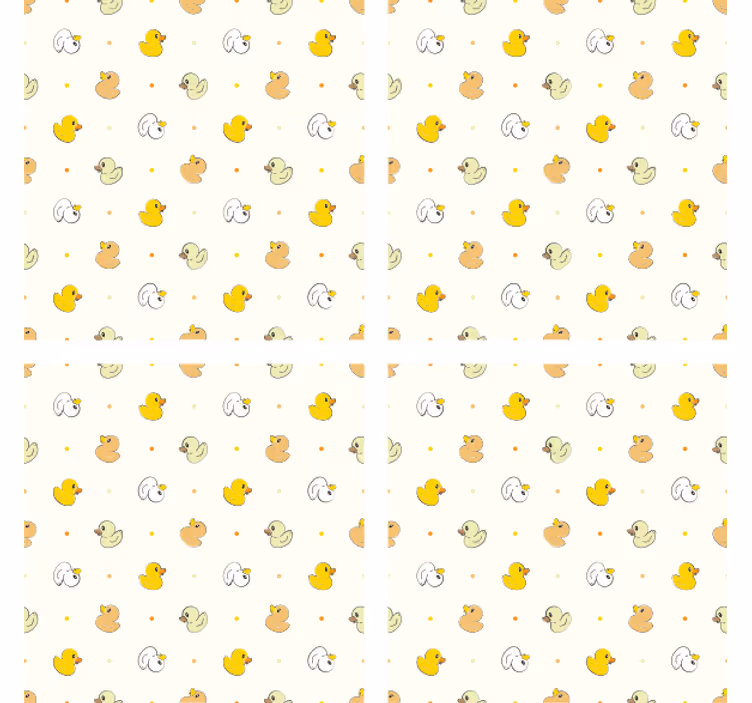 Posavasos moderno patrón de patitos encantadores - TenVinilo