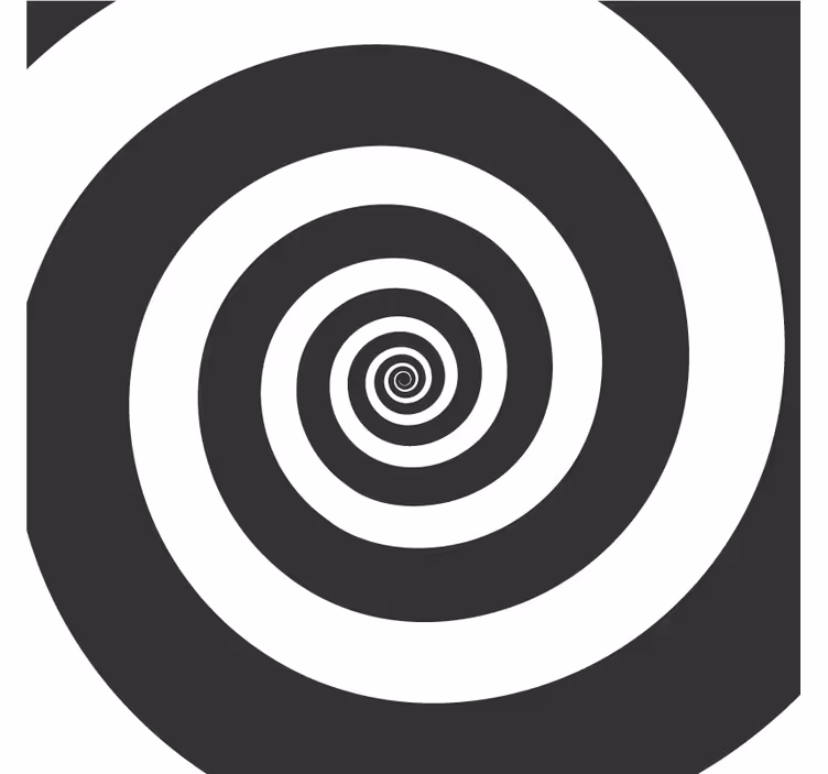 Posavasos patrón espiral contrastante - TenVinilo