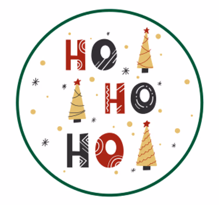 Posavasos navideño Ho - TenVinilo
