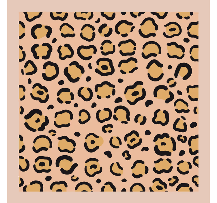 Posavasos motivo de print de leopardo - TenVinilo