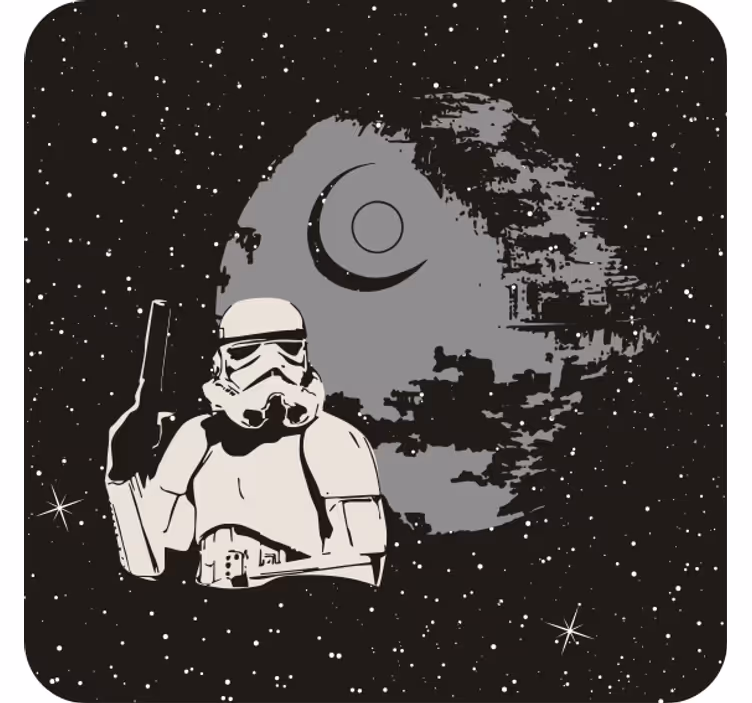 Patrón típico de whitetrooper más posavasos - TenVinilo