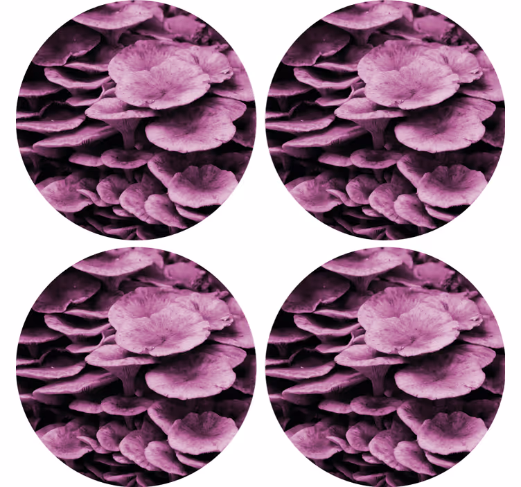 Posavasos patrón floral texturizado - TenVinilo