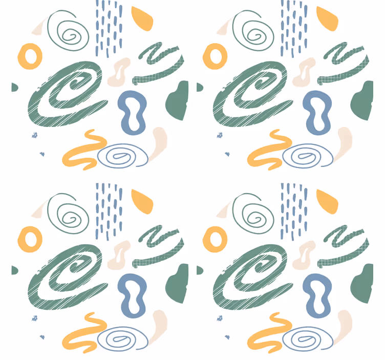 Posavasos patrones de remolinos abstractos - TenVinilo
