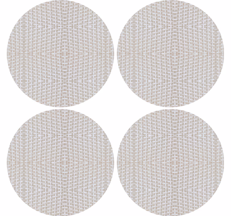 Posavasos tapetes circulares texturizados - TenVinilo