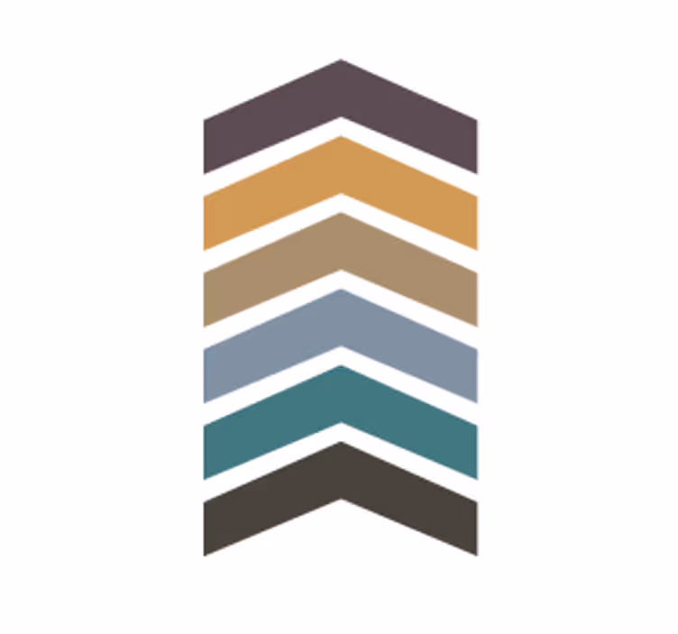 Posavasos patrón chevron estratificado - TenVinilo