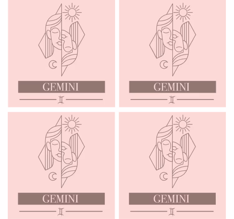 Posavasos con frases signos del zodiaco - TenVinilo