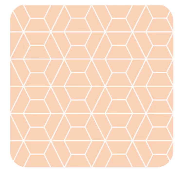 Posavasos diseño geométrico hexagonal - TenVinilo