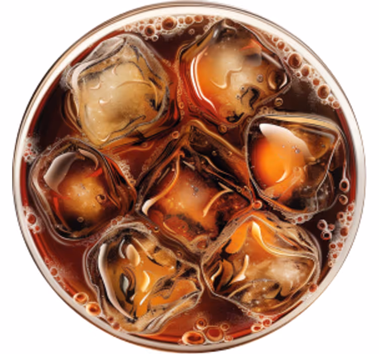 Posavasos vaso de cola con hielo - TenVinilo