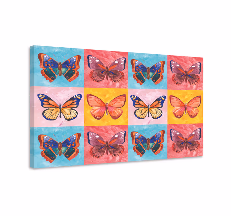 Cuadro mariposas multicolores - TenVinilo