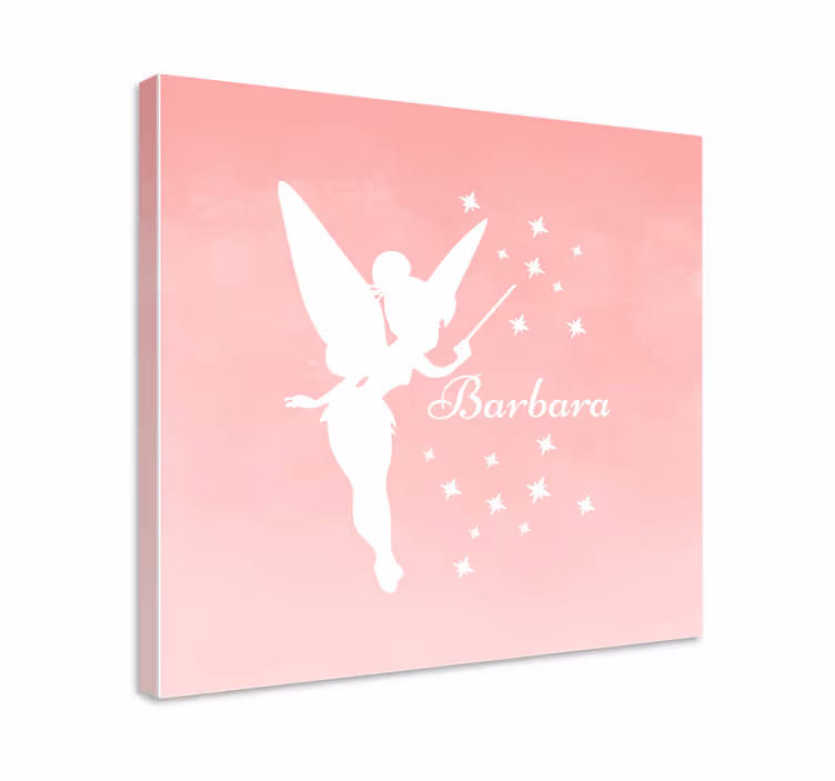 Cuadro con nombre hada personalizada - TenVinilo