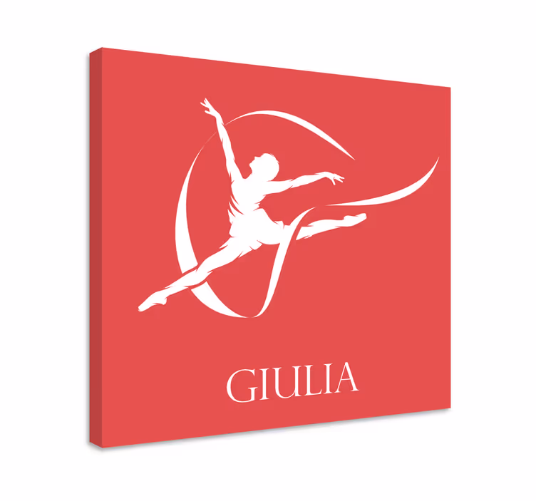 Cuadros con Silueta de gimnasta personalizada - TenVinilo