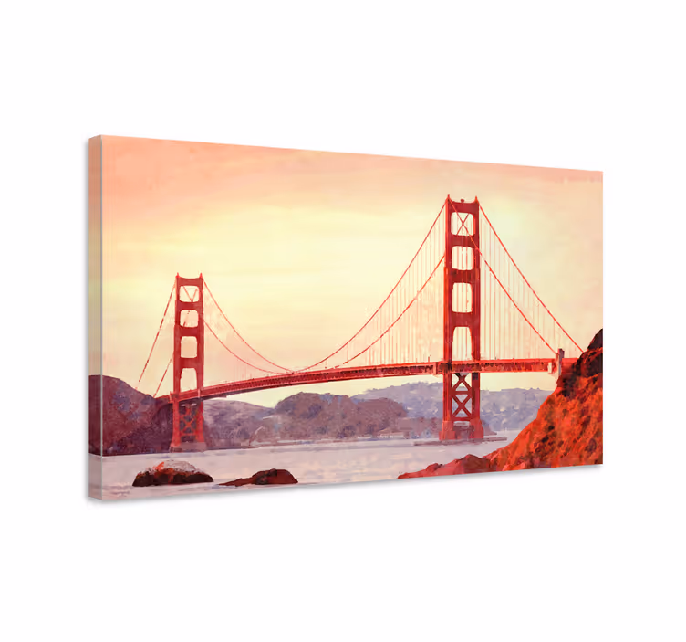 Cuadro ciudades puente golden gate - TenVinilo