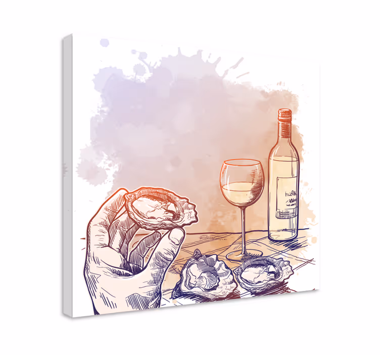 Cuadro bodegones Bodegones moderno copas de vino - TenVinilo