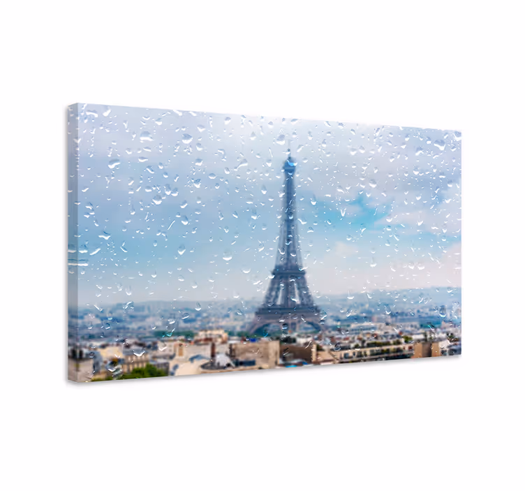 Cuadro ciudades París ciudades bajo la lluvia - TenVinilo