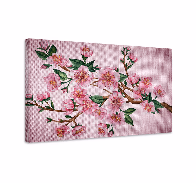 Cuadro de flores rama de cerezo en flor - TenVinilo