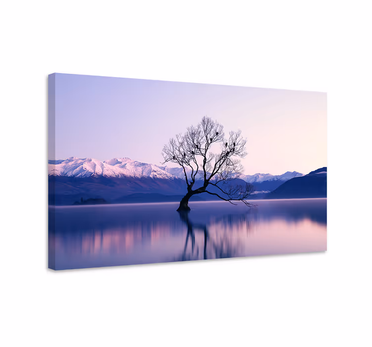 Cuadro paisajes reverberación de montañas serenas - TenVinilo