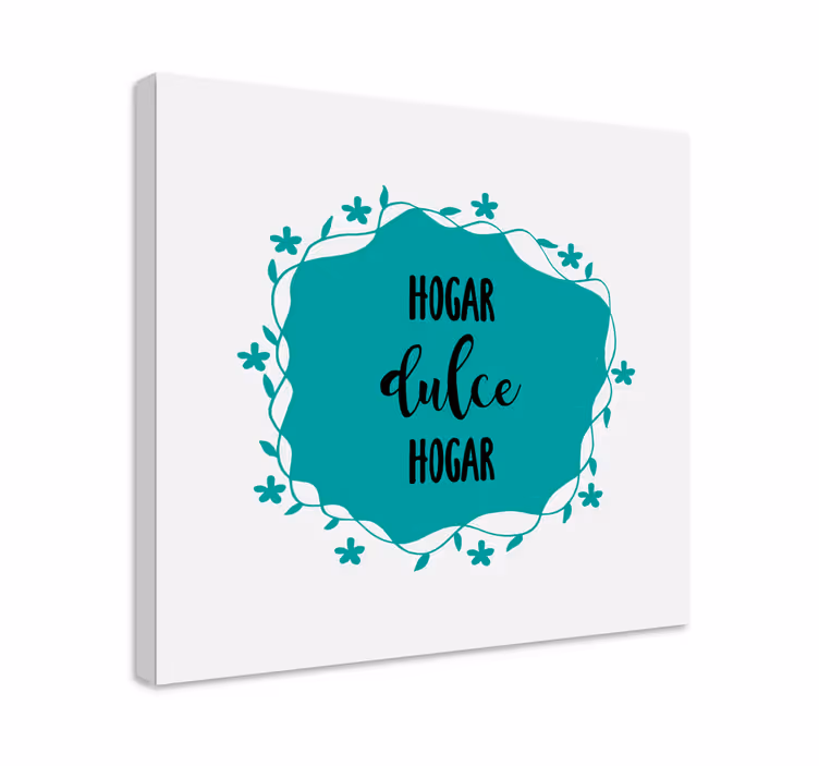 Cuadro para recibidor hogar dulce hogar - TenVinilo