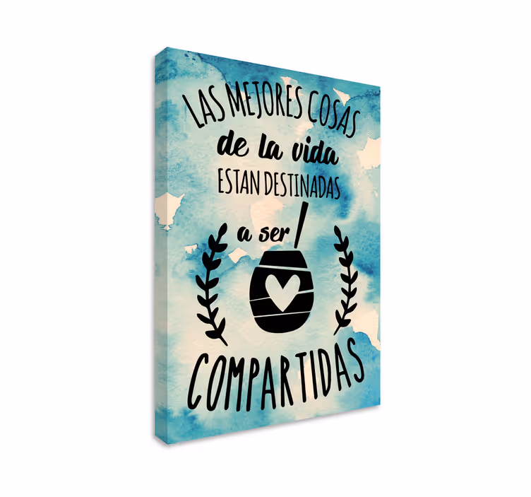 Cuadro boda Las mejores cosas de la vida - TenVinilo